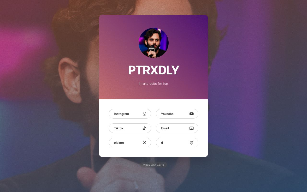 Carrd profile picture for @ptrxdly